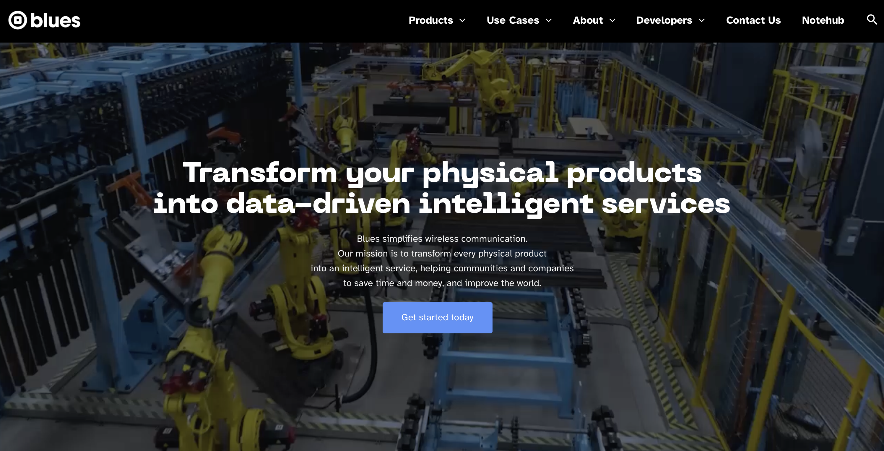 Blues Wireless website