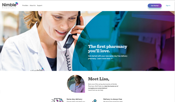 NimbleRx website