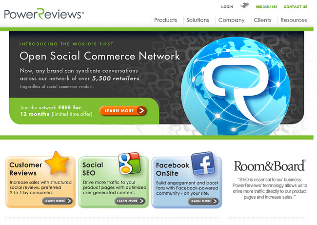 Power Reviews website