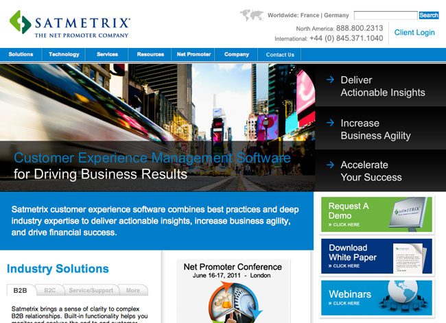 Satmetrix website
